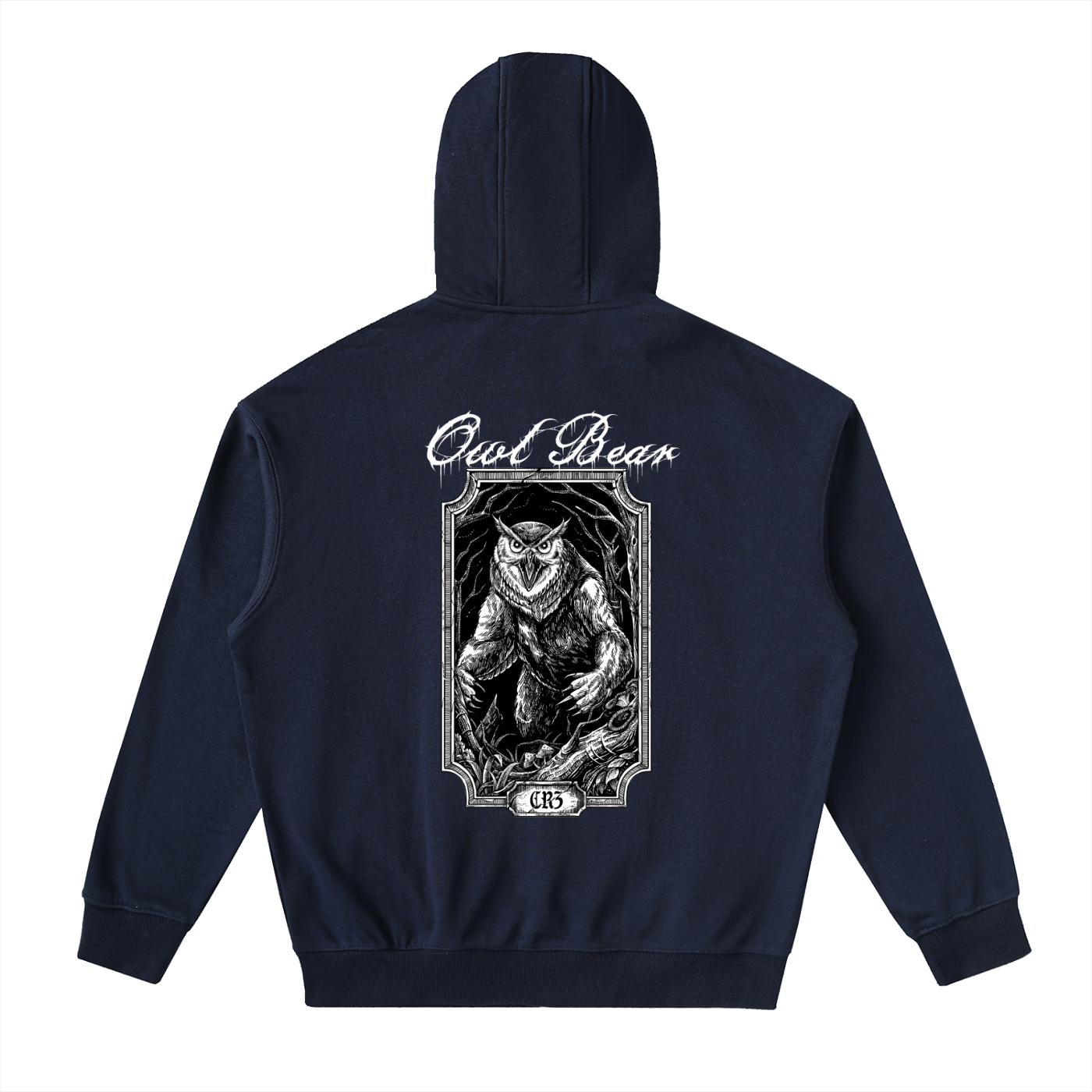 Owlbear Drop-Shoulder Zip Up Hoodie