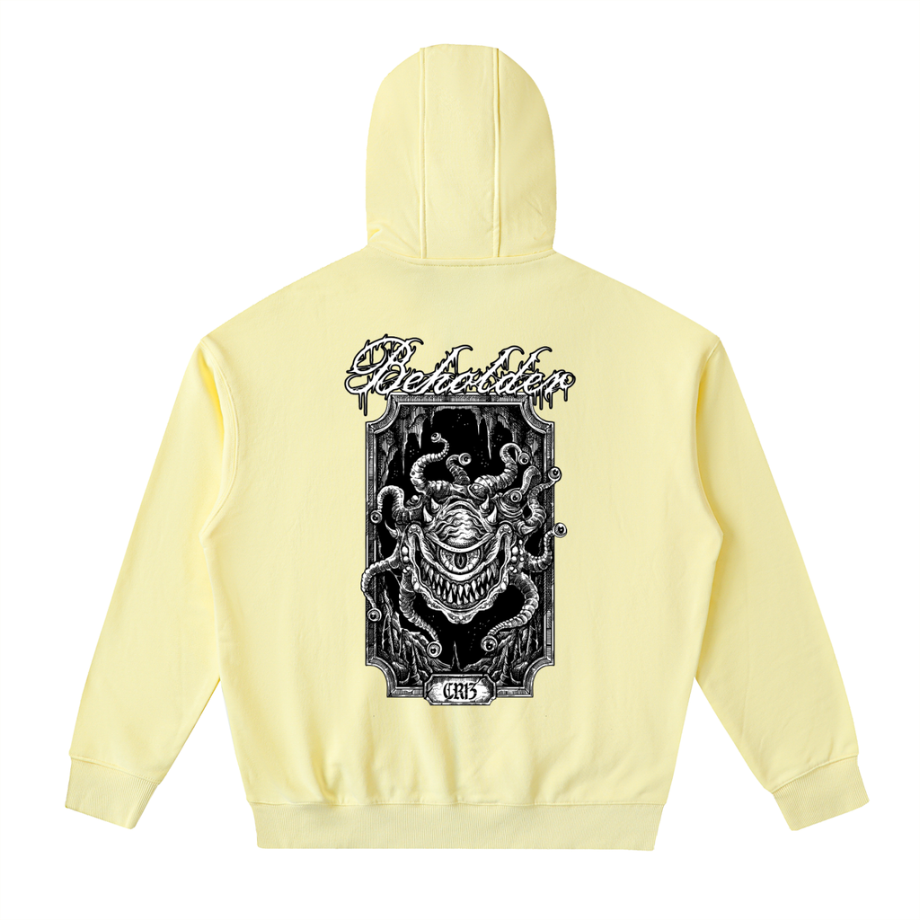 Beholder Drop-Shoulder Zip Up Hoodie