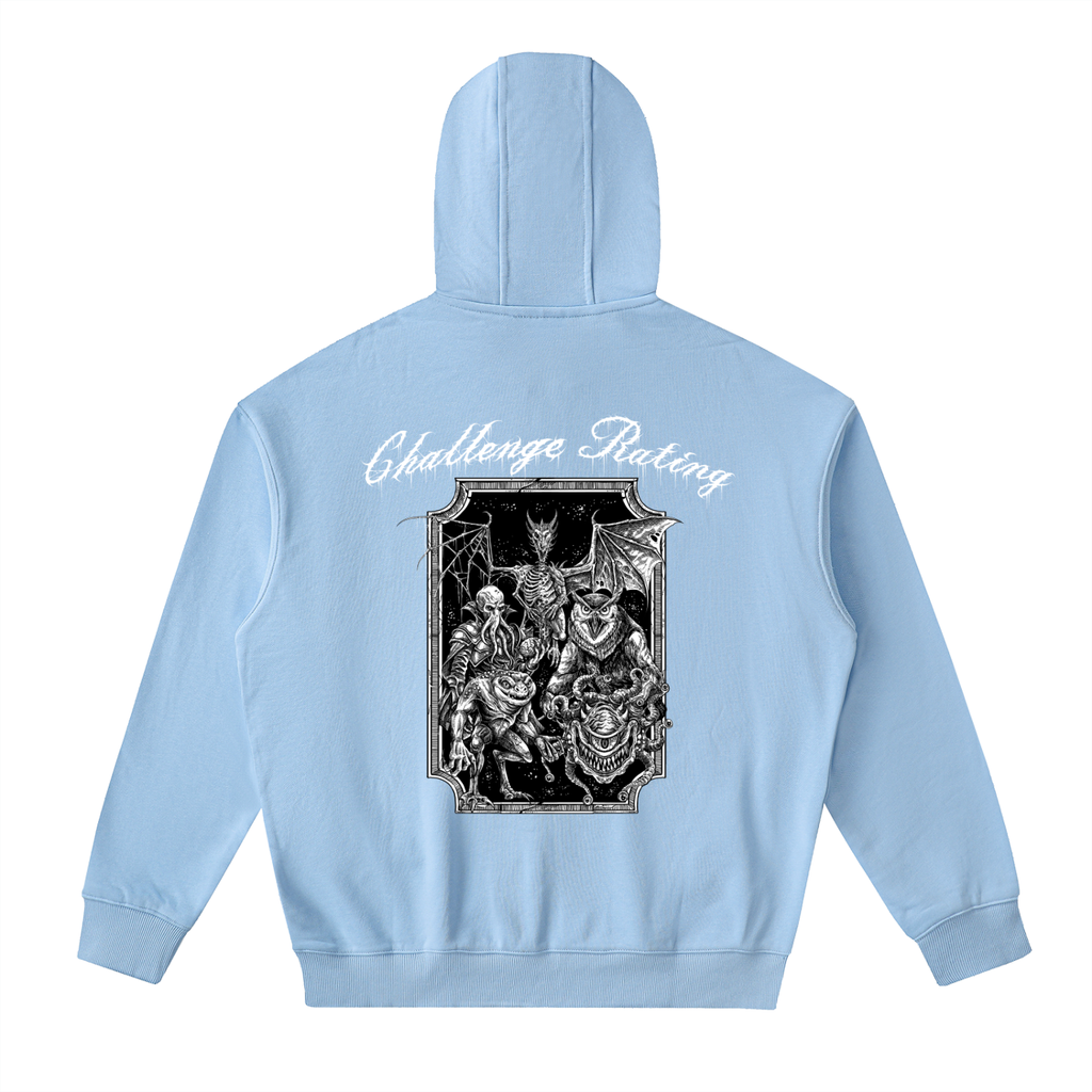 Challenge Rating Drop-Shoulder Zip Up Hoodie