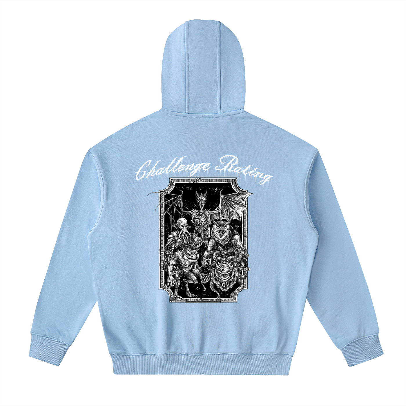 Challenge Rating Drop-Shoulder Zip Up Hoodie