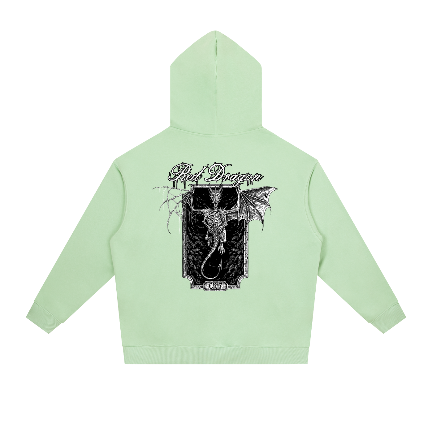 Red Dragon Heavyweight Drop-Shoulder Hoodie