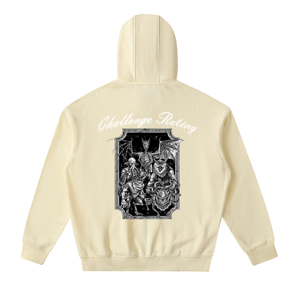 Challenge Rating Drop-Shoulder Zip Up Hoodie