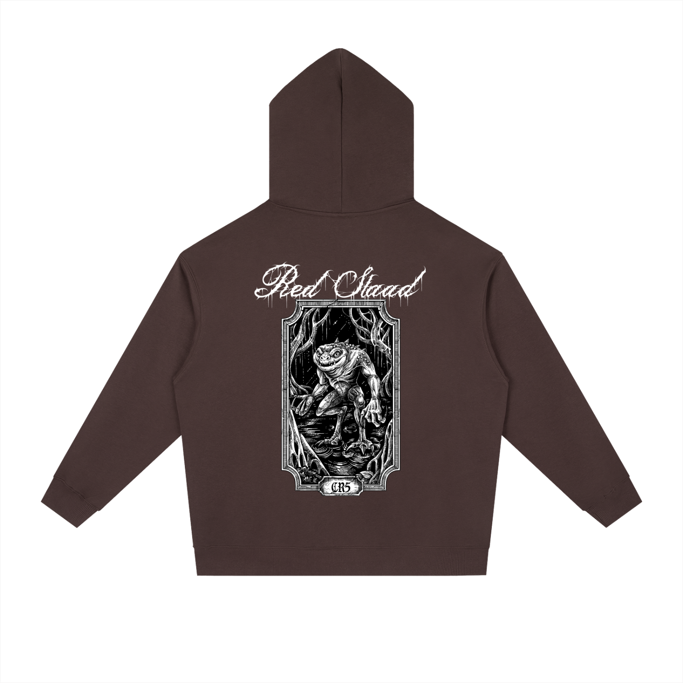 Red Slaad Heavyweight Drop-Shoulder Hoodie
