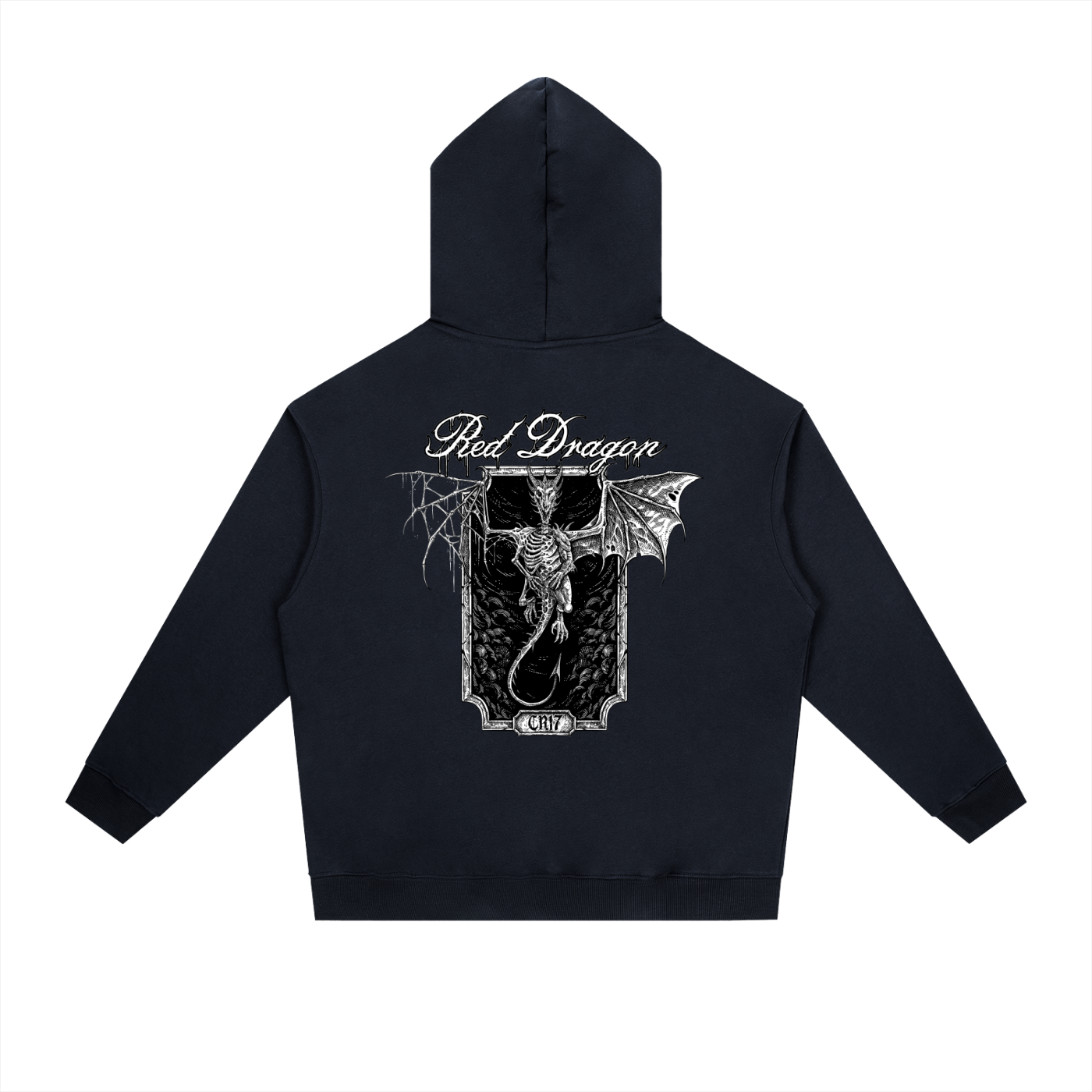 Red Dragon Heavyweight Drop-Shoulder Hoodie