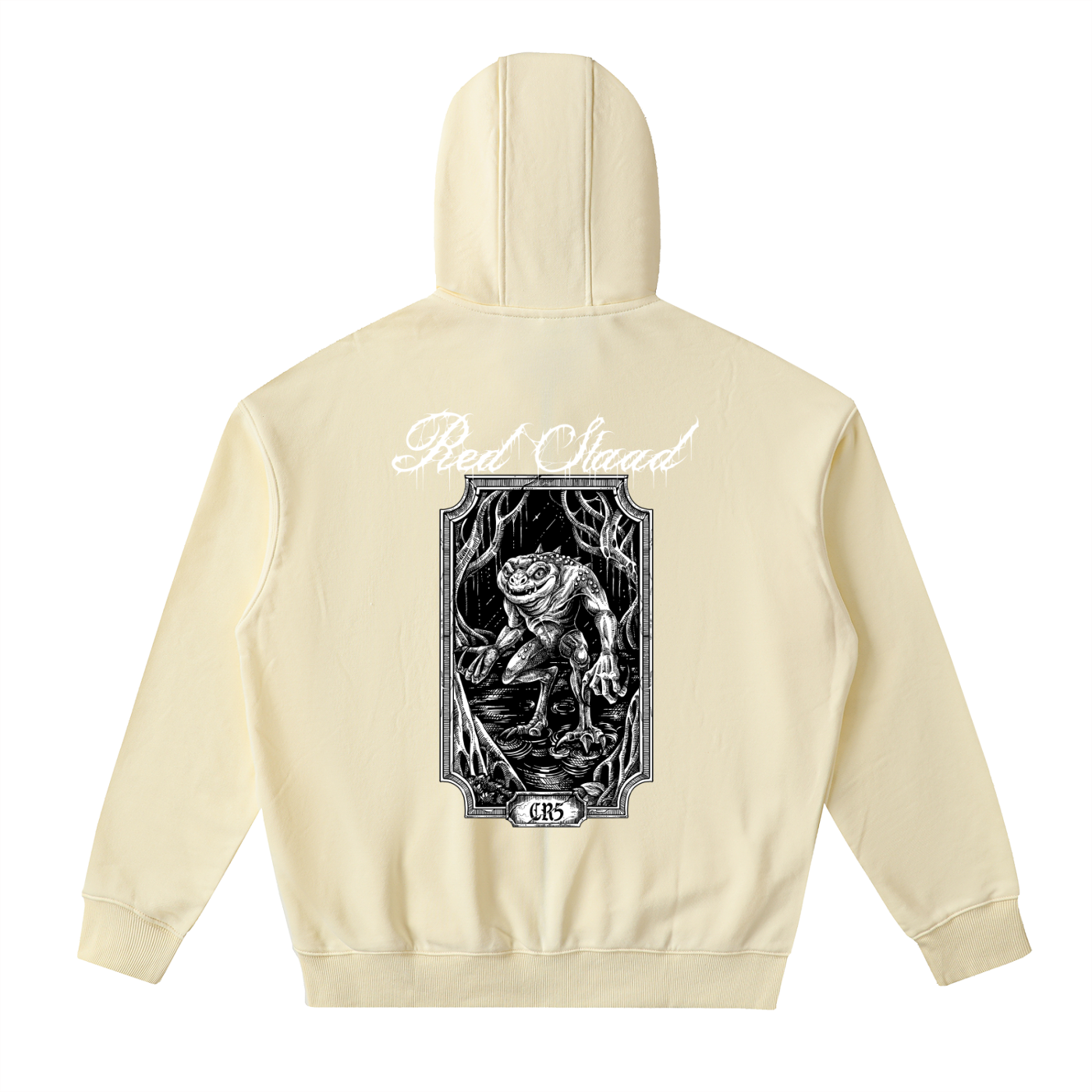 Red Slaad Drop-Shoulder Zip Up Hoodie