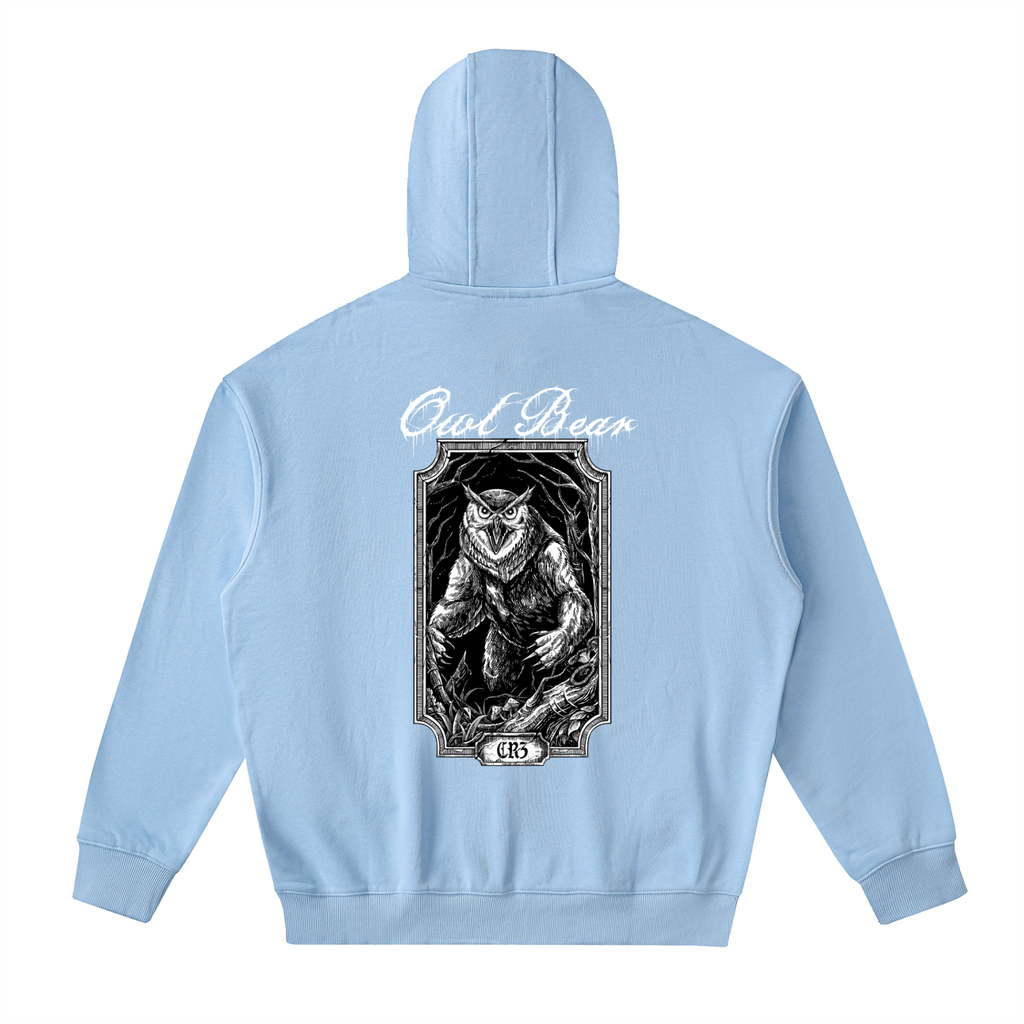 Owlbear Drop-Shoulder Zip Up Hoodie