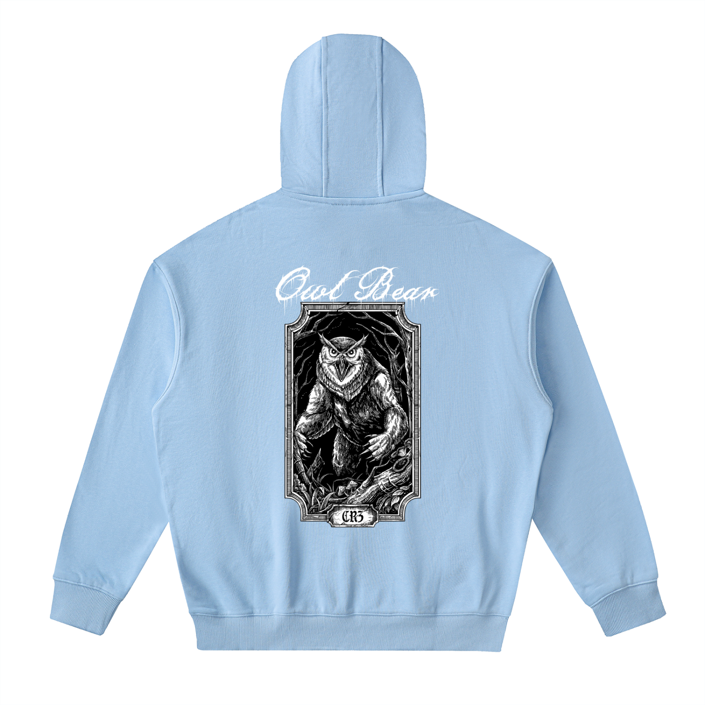 Owlbear Drop-Shoulder Zip Up Hoodie