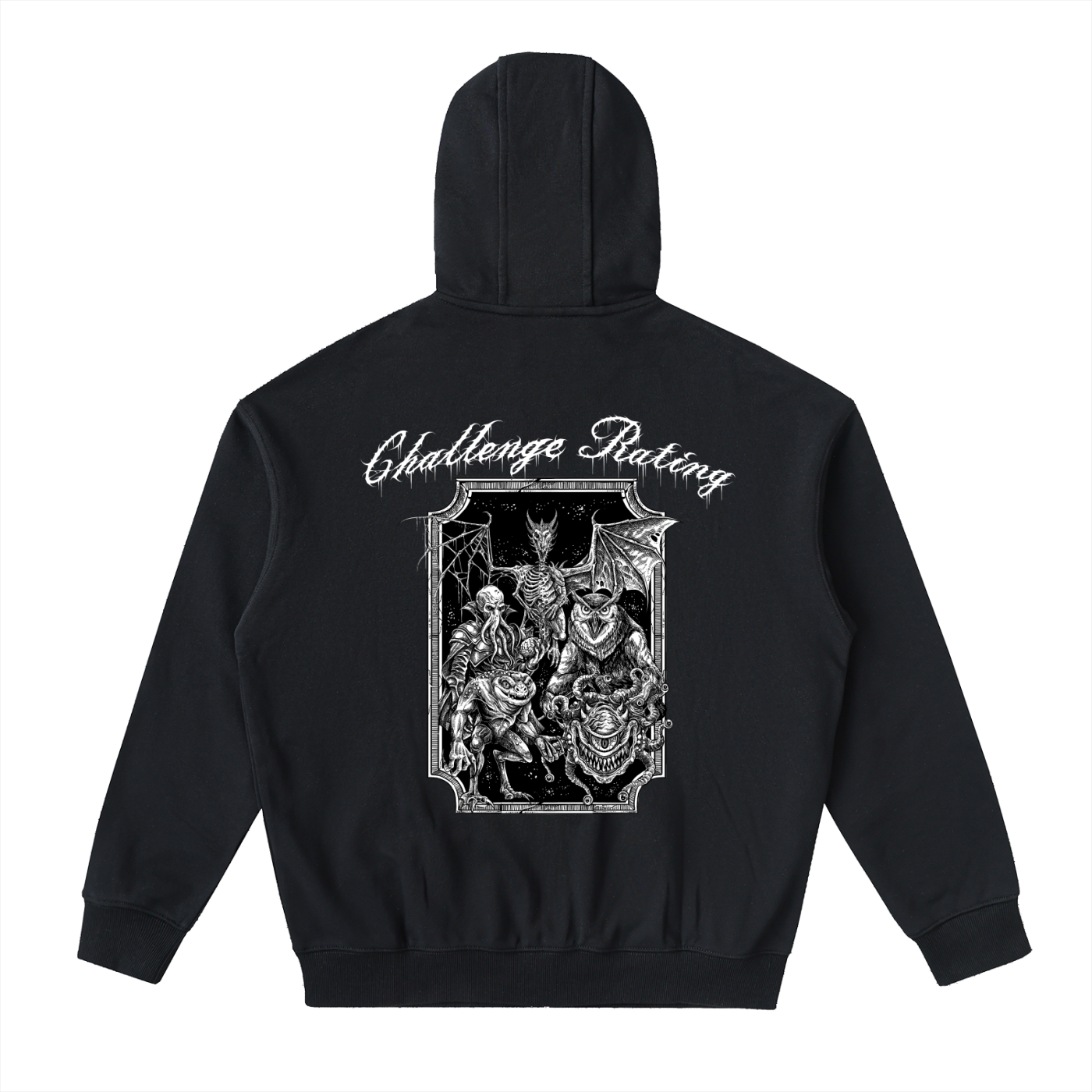 Challenge Rating Drop-Shoulder Zip Up Hoodie