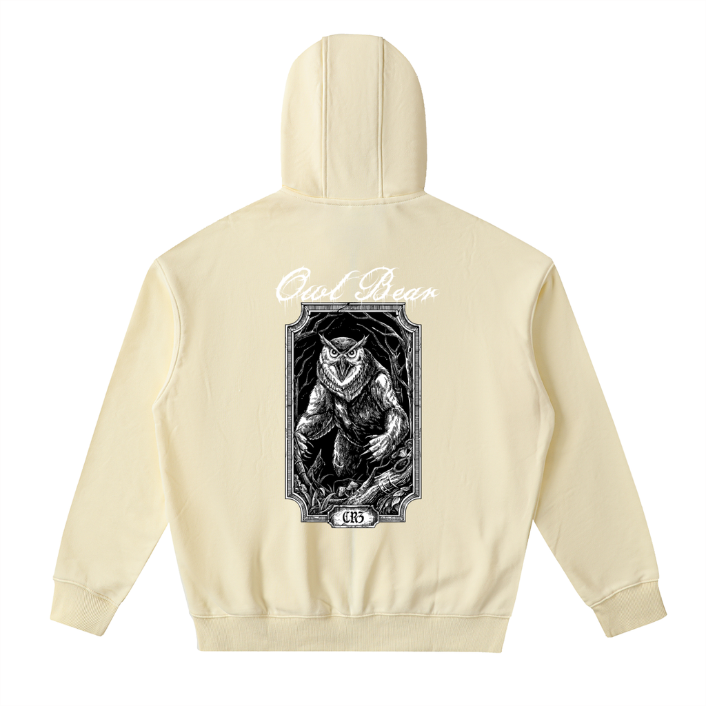 Owlbear Drop-Shoulder Zip Up Hoodie