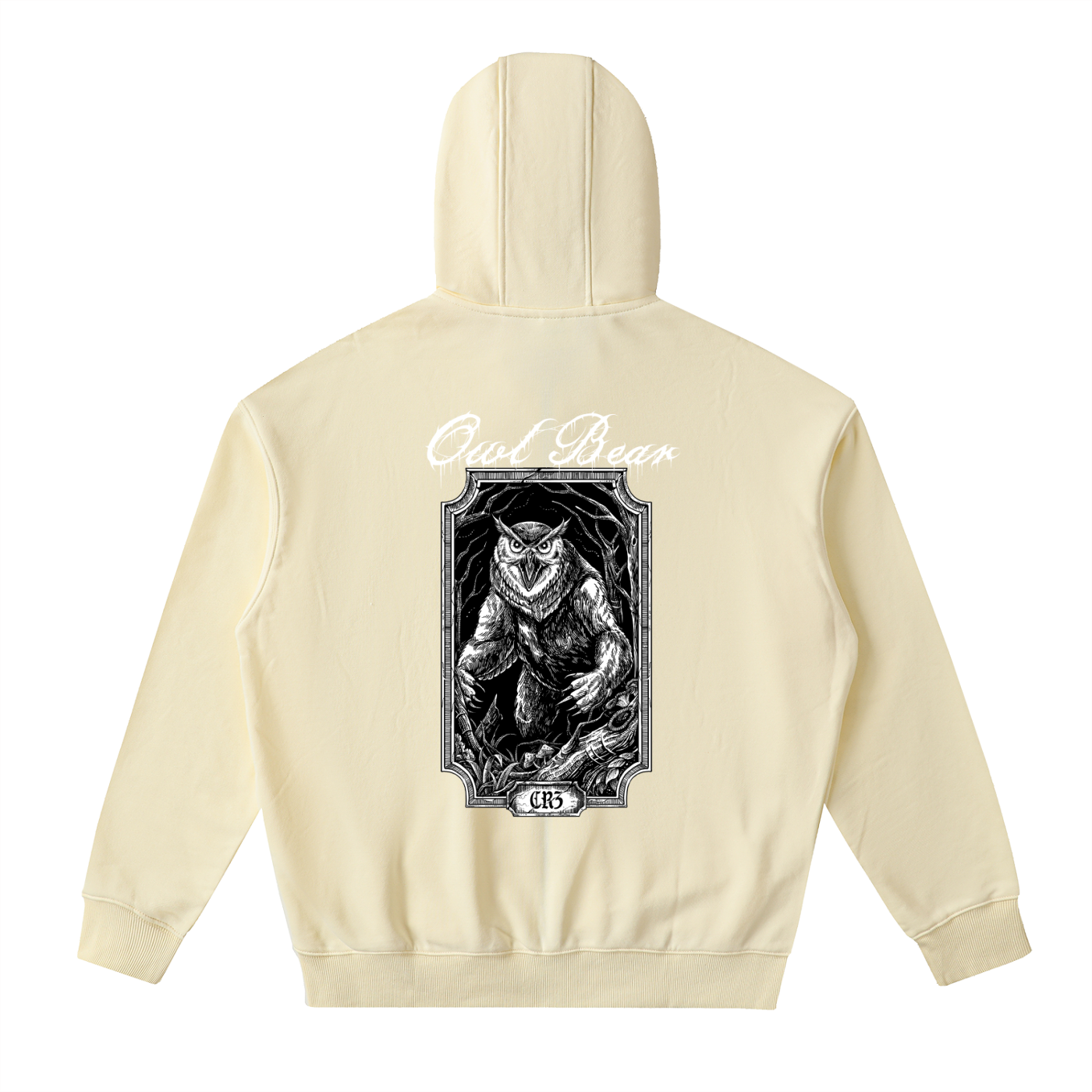 Owlbear Drop-Shoulder Zip Up Hoodie