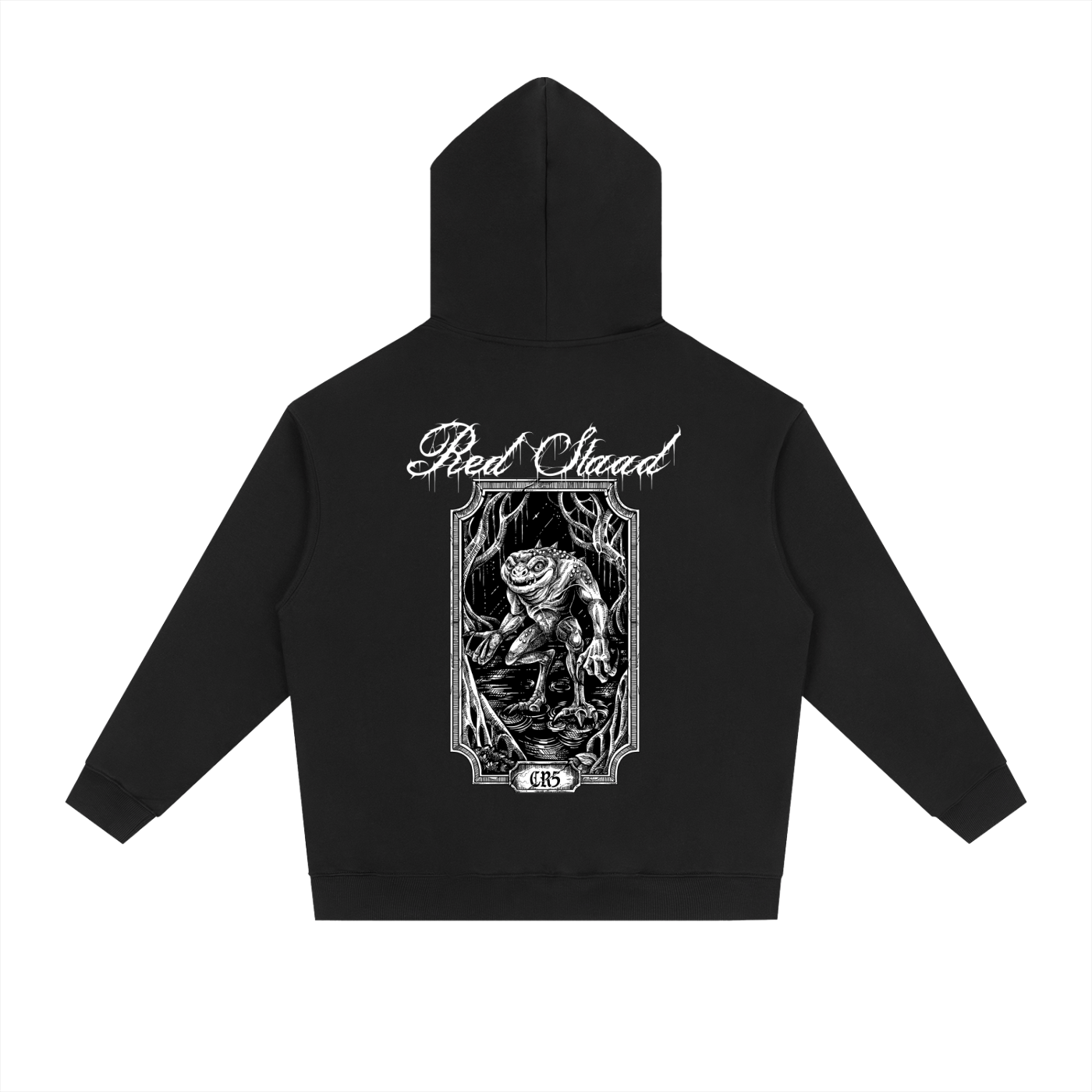 Red Slaad Heavyweight Drop-Shoulder Hoodie
