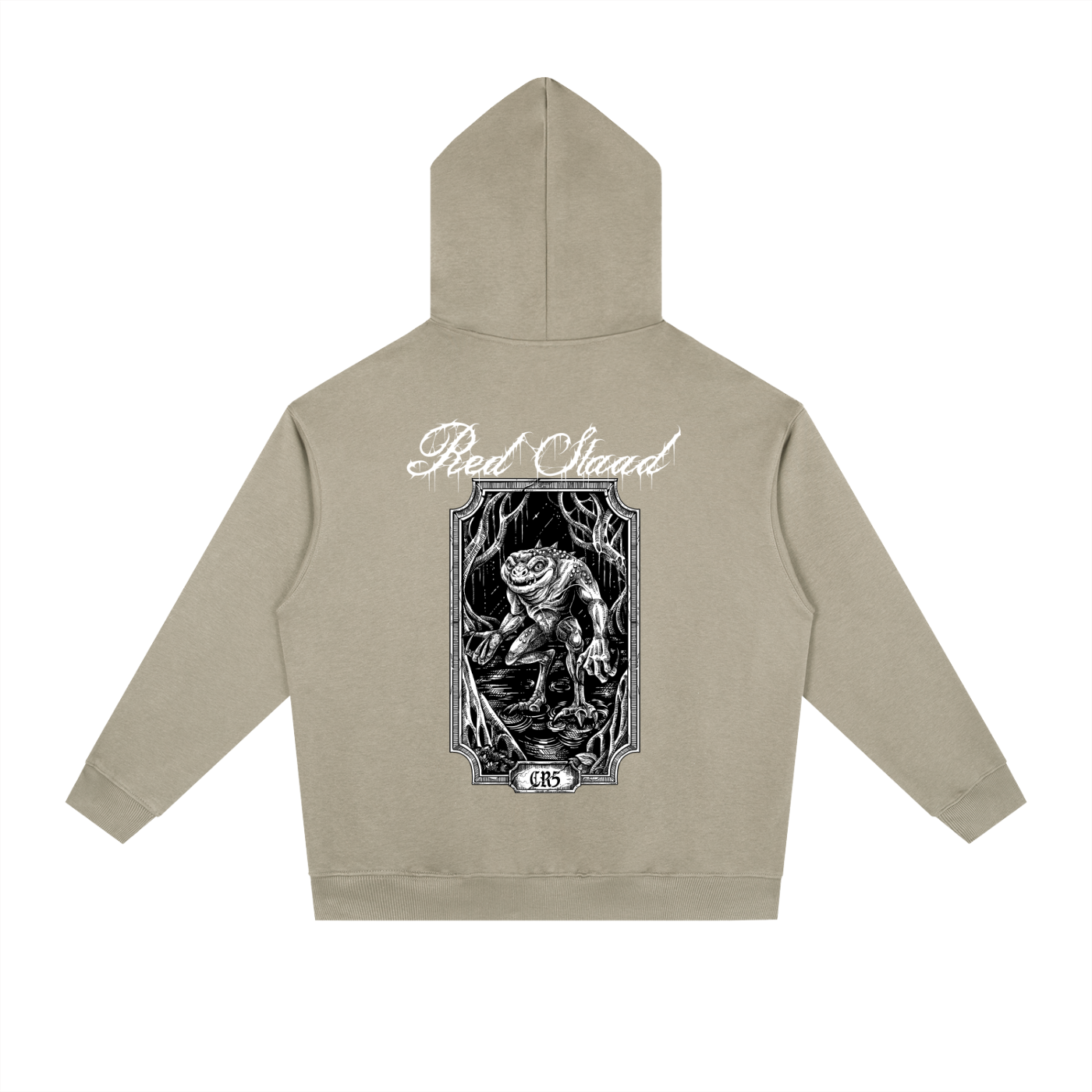 Red Slaad Heavyweight Drop-Shoulder Hoodie