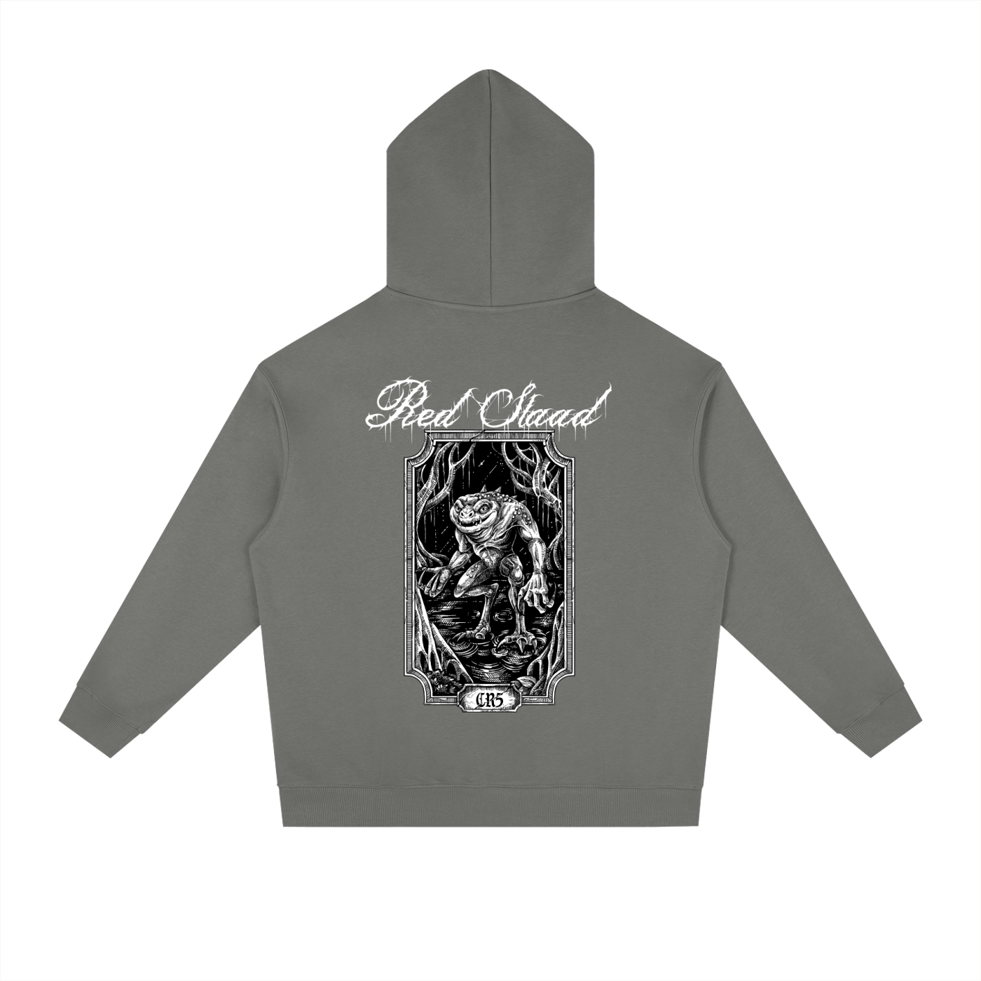 Red Slaad Heavyweight Drop-Shoulder Hoodie