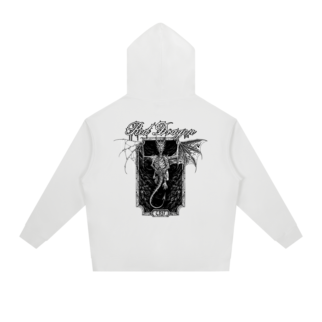 Red Dragon Heavyweight Drop-Shoulder Hoodie