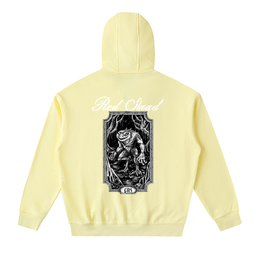 Red Slaad Drop-Shoulder Zip Up Hoodie