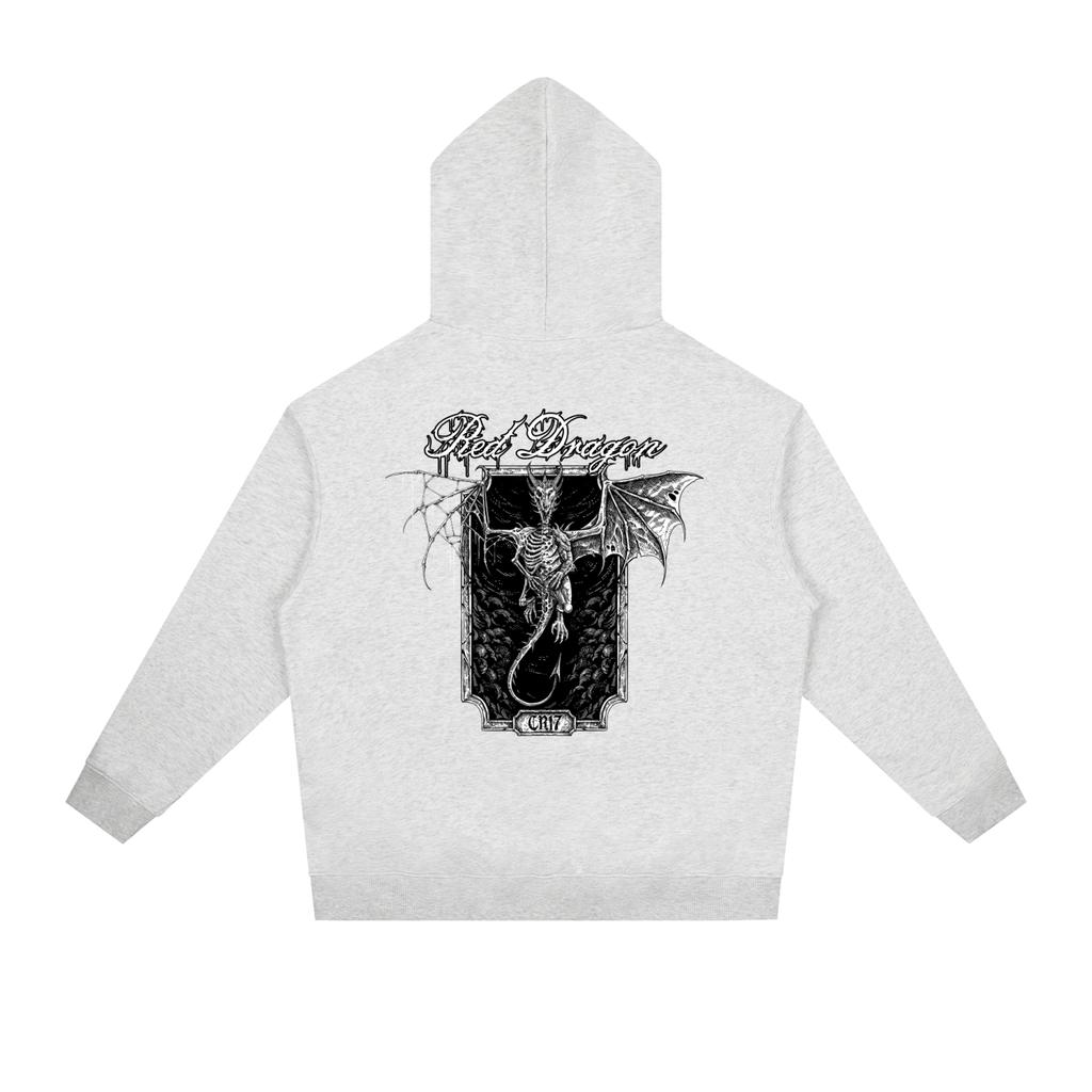 Red Dragon Heavyweight Drop-Shoulder Hoodie