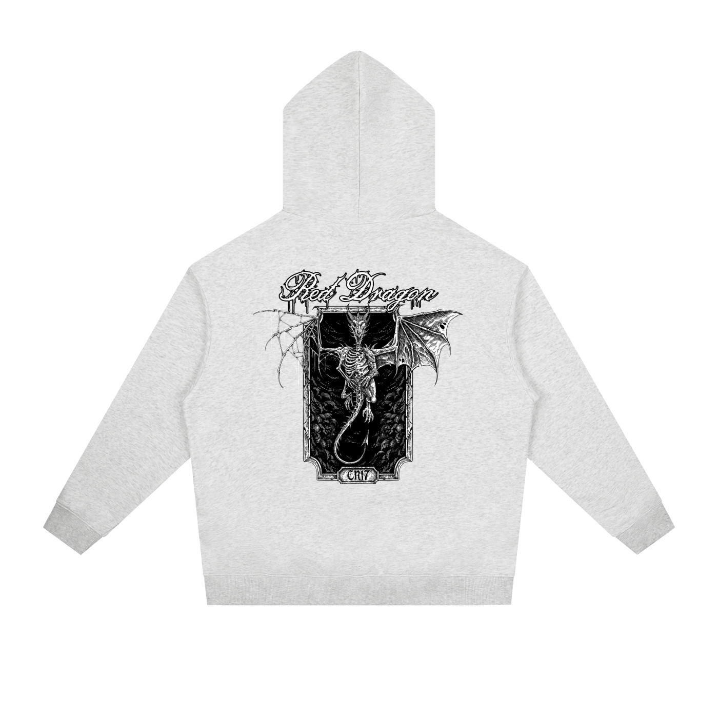 Red Dragon Heavyweight Drop-Shoulder Hoodie