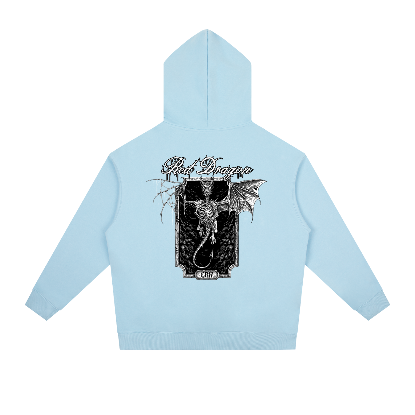 Red Dragon Heavyweight Drop-Shoulder Hoodie