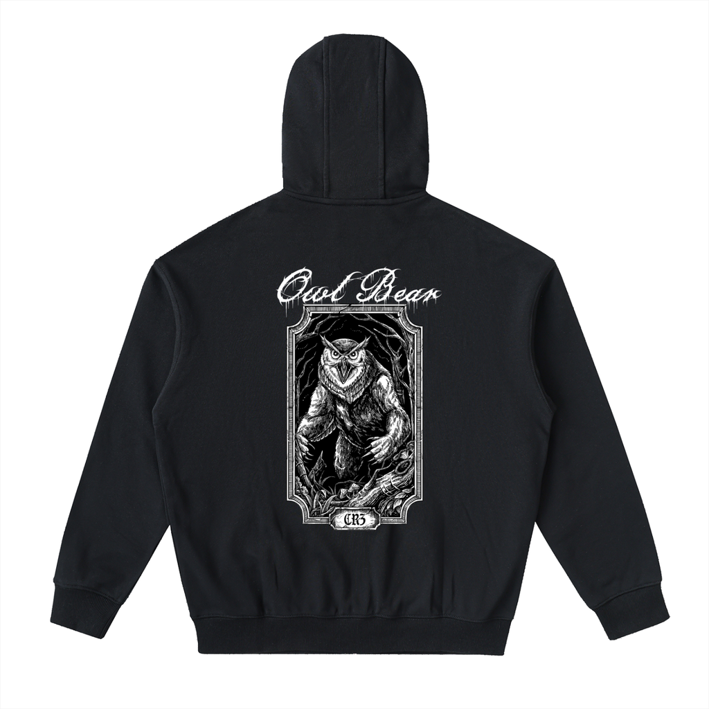 Owlbear Drop-Shoulder Zip Up Hoodie
