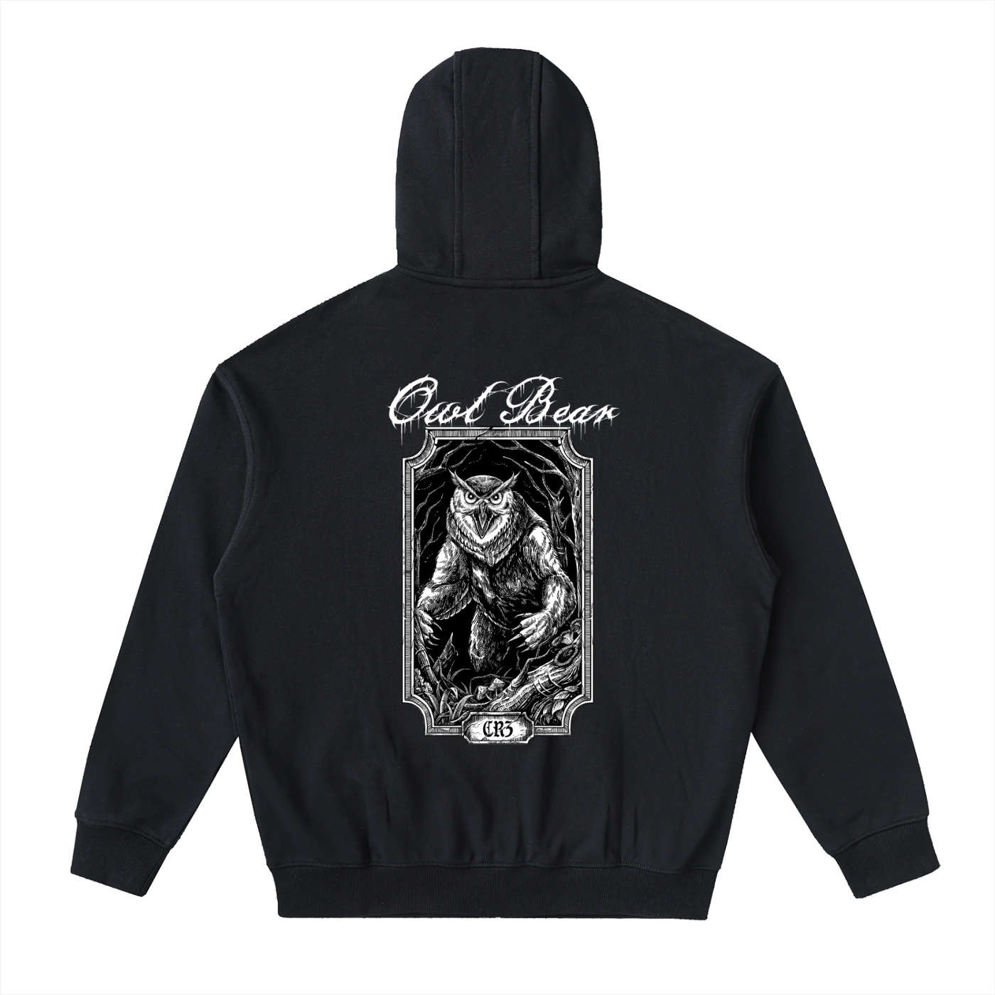 Owlbear Drop-Shoulder Zip Up Hoodie