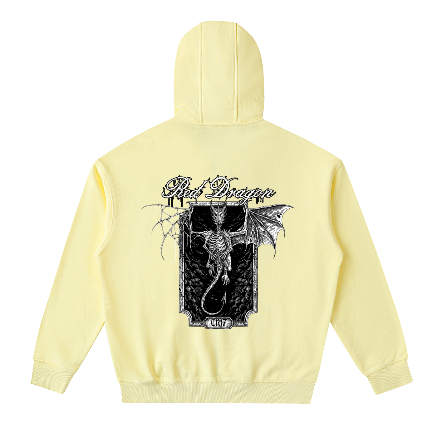 Red Dragon Drop-Shoulder Zip Up Hoodie