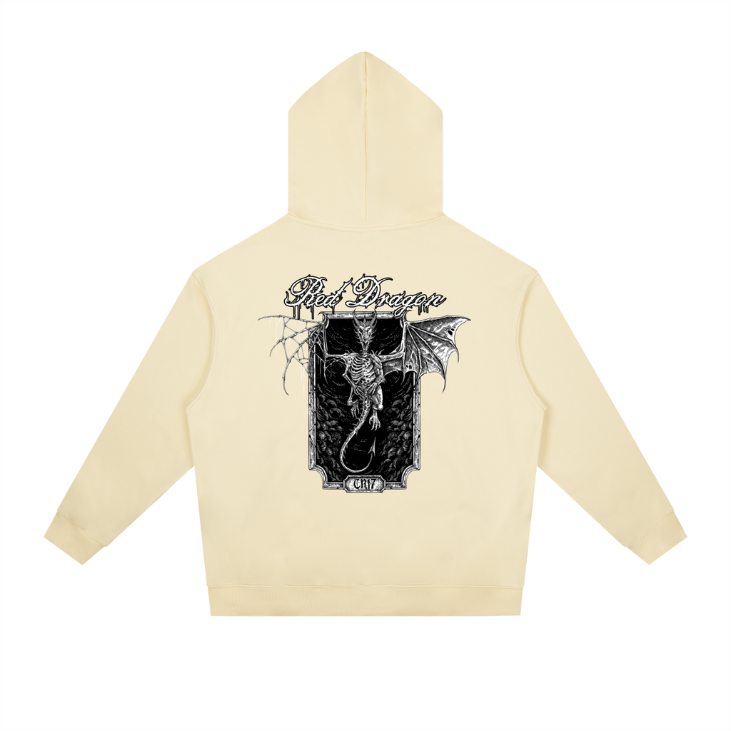 Red Dragon Heavyweight Drop-Shoulder Hoodie
