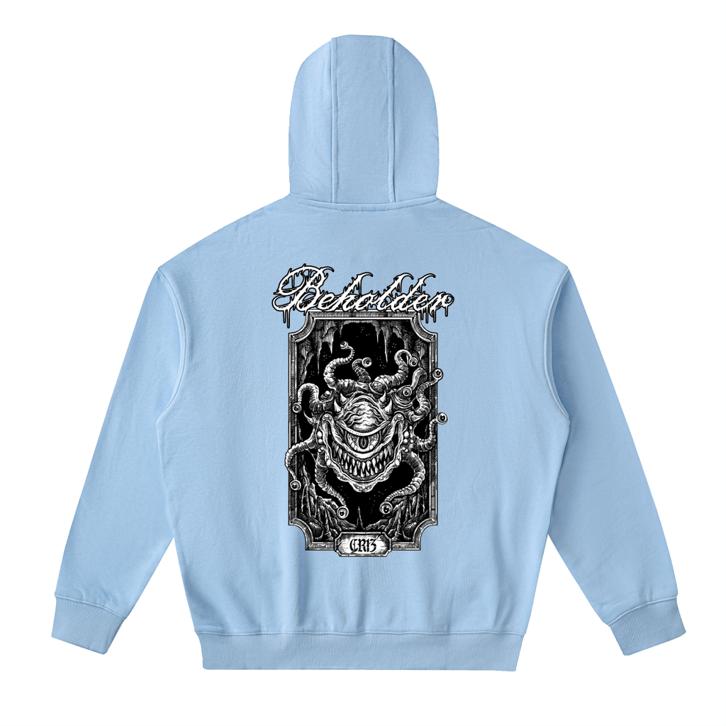 Beholder Drop-Shoulder Zip Up Hoodie