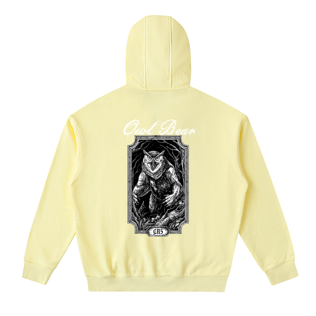 Owlbear Drop-Shoulder Zip Up Hoodie