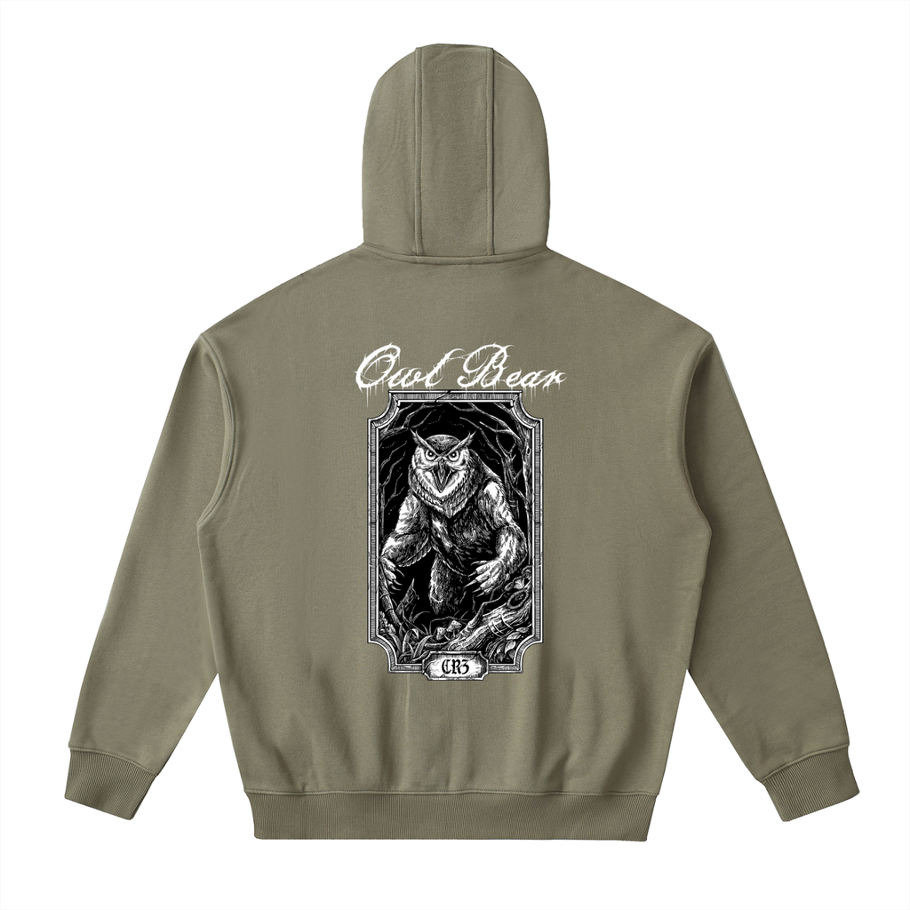 Owlbear Drop-Shoulder Zip Up Hoodie